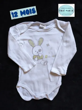Body manches longues 12 mois
