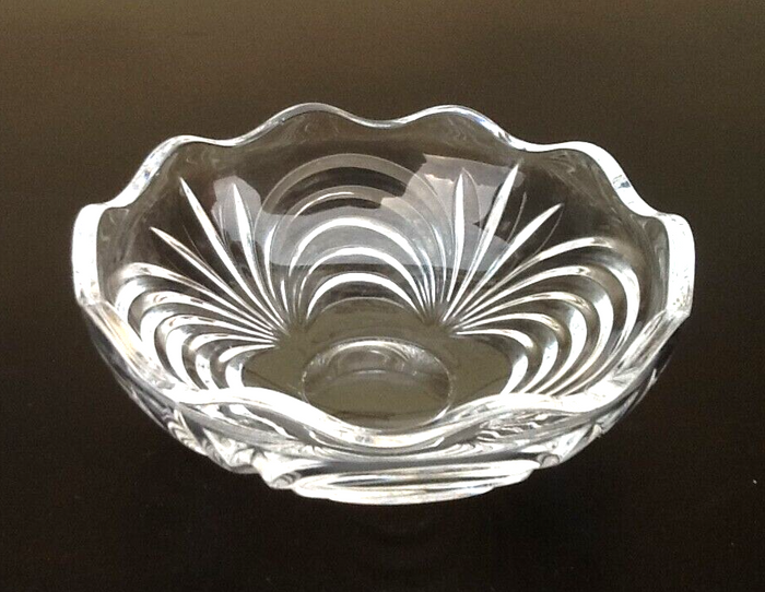 Années 1970 Coupelle / vide-poche polylobée Cristal d' Arques - photo numéro 2