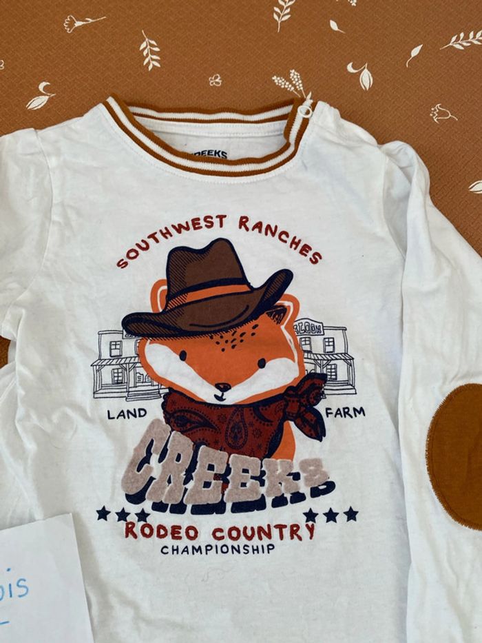 Teeshirt renard 36 mois - photo numéro 2