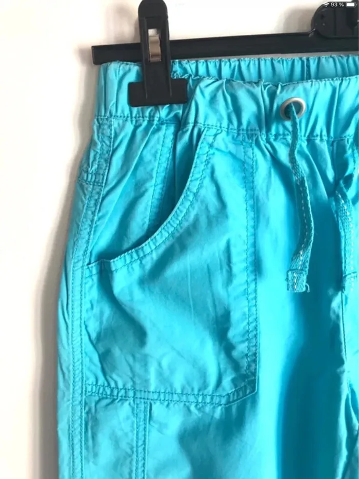 Pantalon 10 ans bleu à grandes poches - photo numéro 3