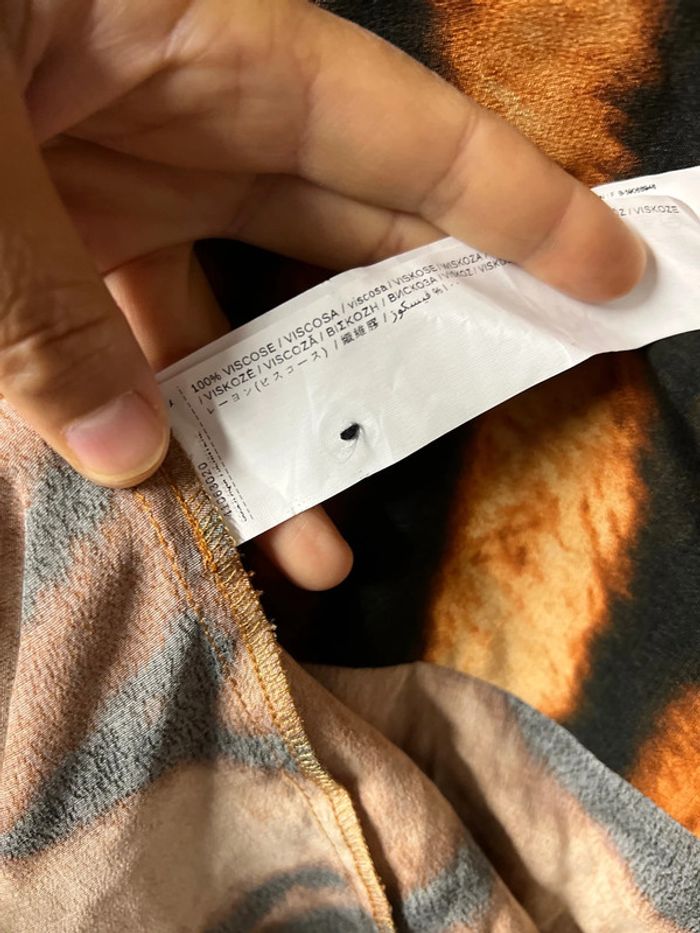 Chemise Large Mango Imprimée Zébré Taille L’ - photo numéro 9