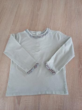 T-shirt vert pâle 24/ 36m