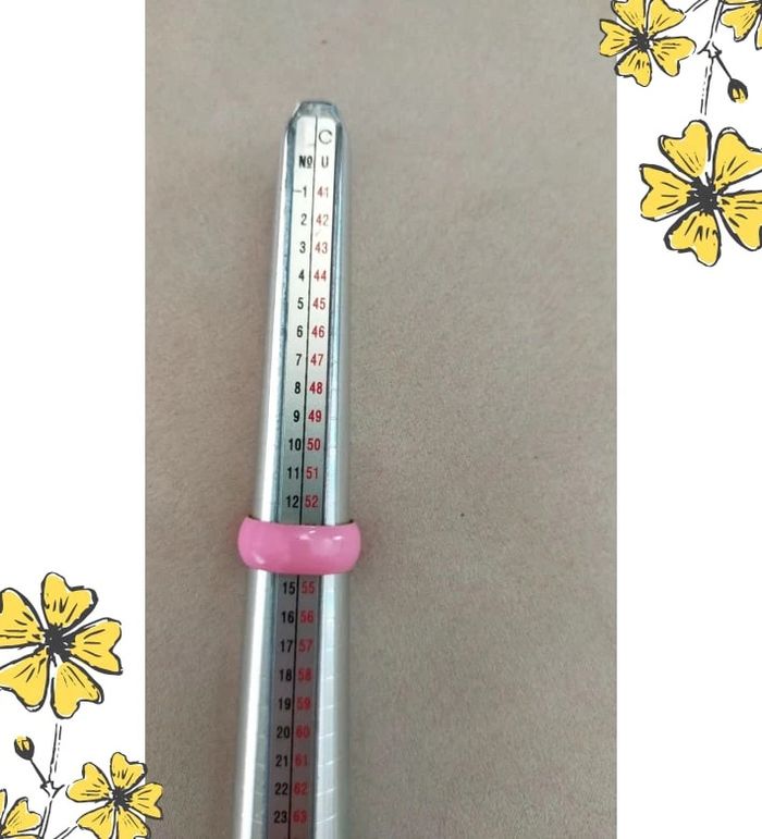 Bague vintage bombée rose clair – Taille 54-55 – Style rétro pop _ Collection Nuances de Rose - photo numéro 7