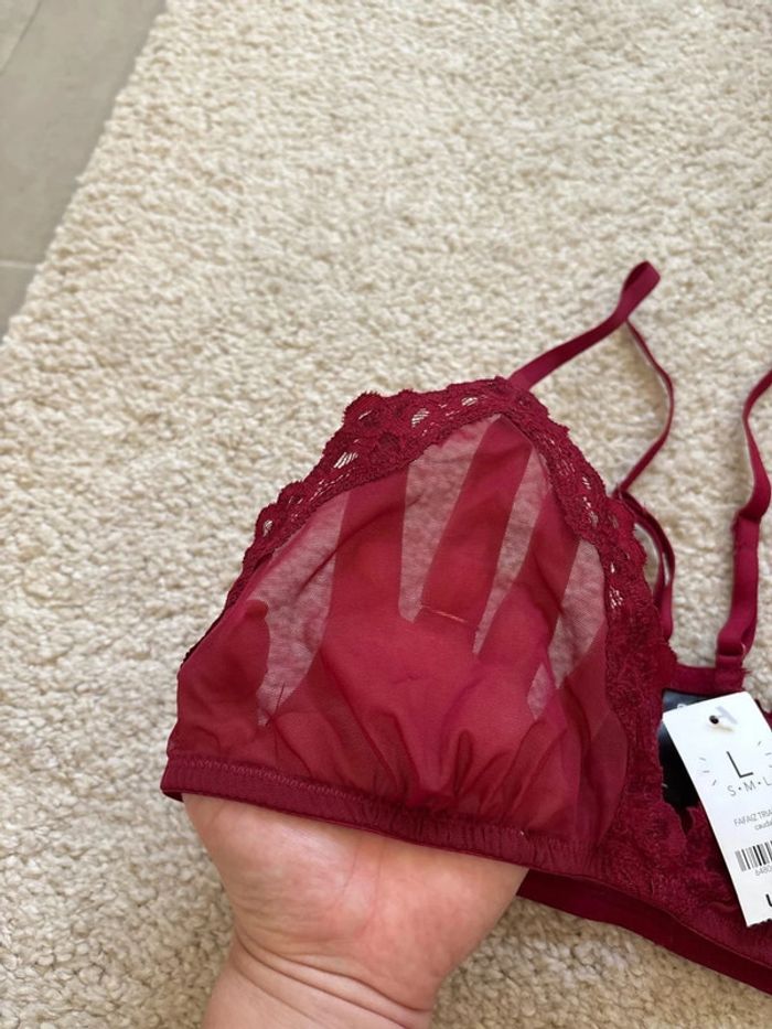 Bralette bordeaux undiz taille L - photo numéro 3