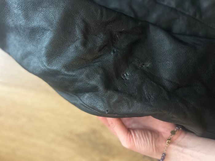 Veste en cuir camaïeu - photo numéro 9