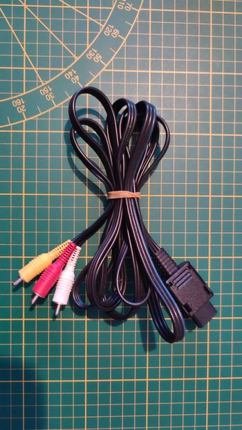 Câble audio vidéo officiel pièce détachée console de jeux Nintendo Gamecube DOL-001 (EUR) #E35