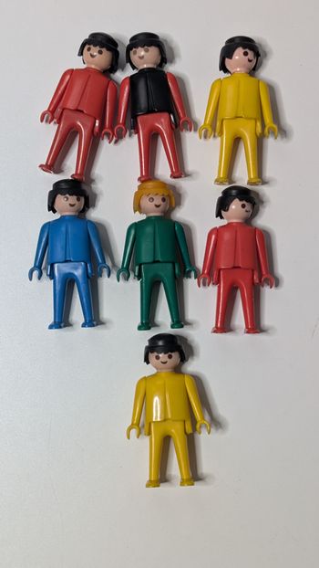 [Playmobil] Lot de 7 figurines Geobra 1974