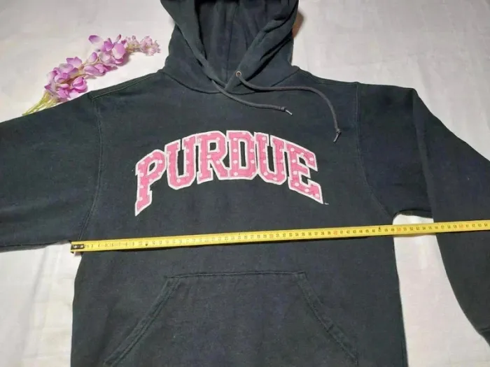 Sweat à capuche PURDUE mixte Taille S Brodé - photo numéro 5