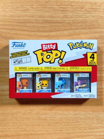 Boîte Funko Bitty Pop! Pokémon - Pack de 4 Figurines (Salamèche, Voltali, etc)