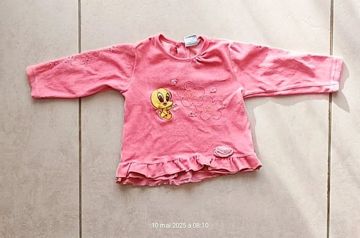 2 hauts de pyjamas velours - 24 mois - photo numéro 4