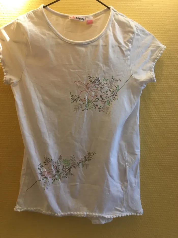 Teeshirt avec dessin oiseaux - photo numéro 3