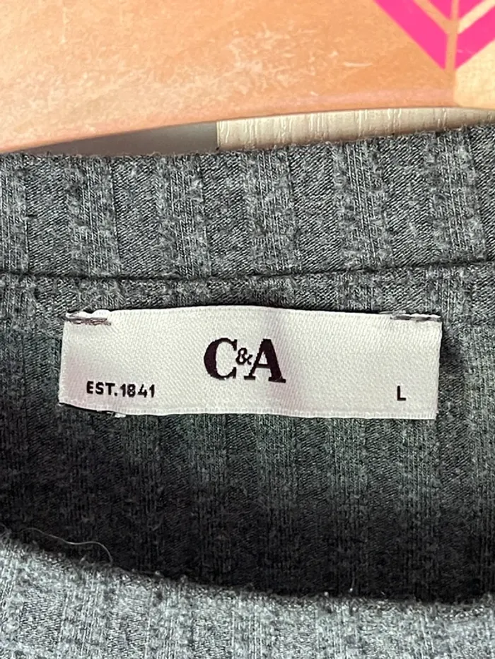 Pull fin côtelé fluide L - photo numéro 2