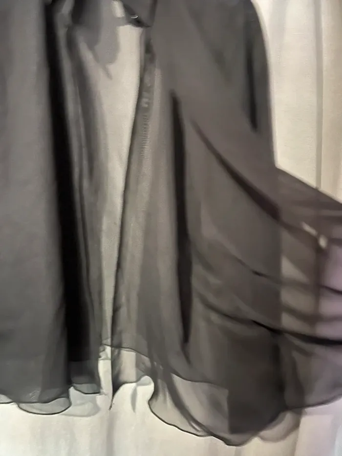 Style chemise noire transparente - photo numéro 3