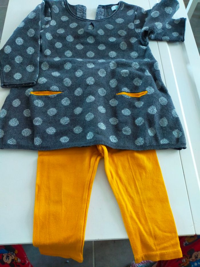 Ensemble robe et legging 12 mois