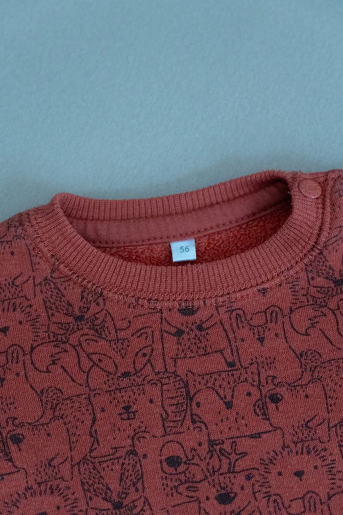 pull sweat polaire épais chaud 1 mois motif animal - photo numéro 4