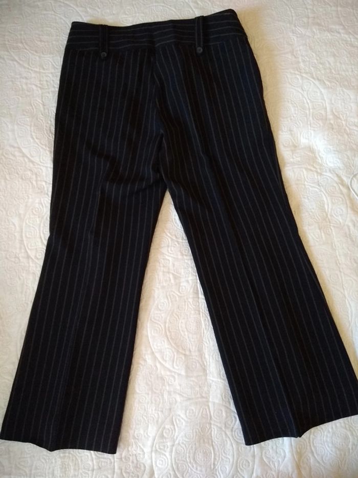 Pantalon large rayé