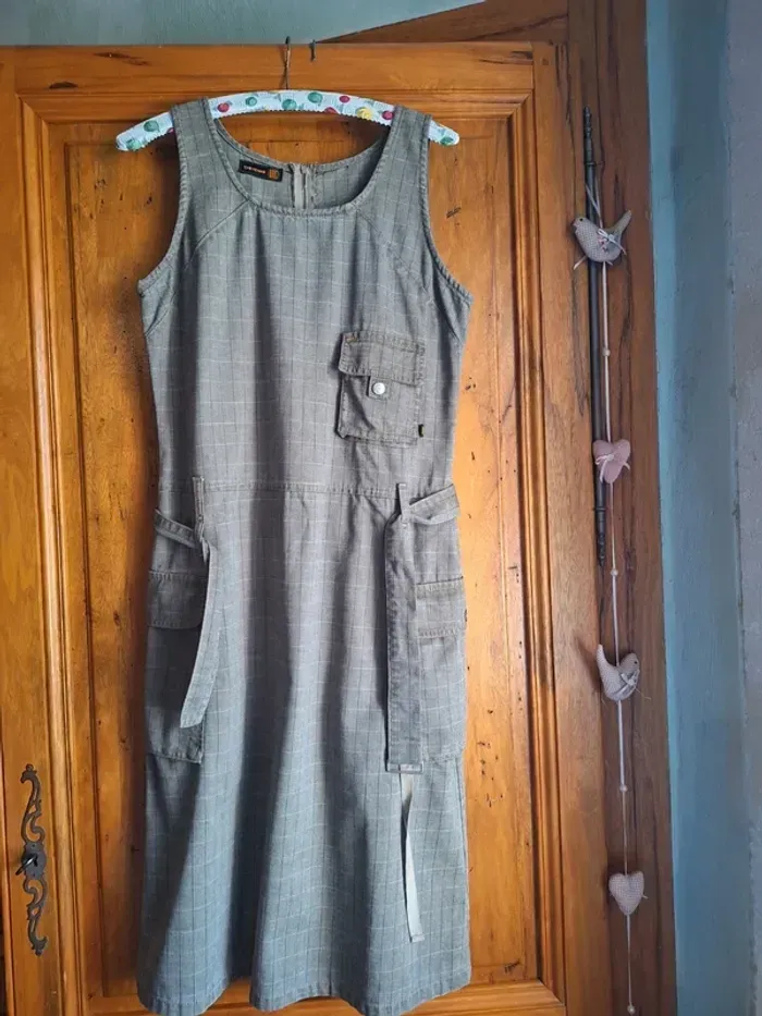 Robe chasuble à carreaux marque Cheyenne - photo numéro 9