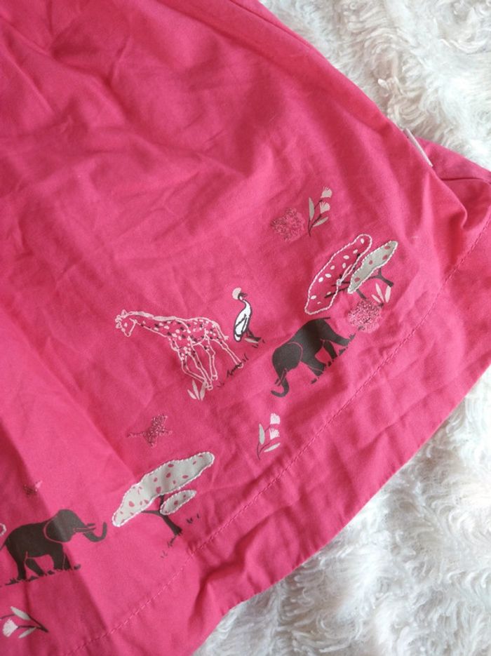 Ensemble (robe + boomer culotte) Fille 12 mois animaux savane éléphant Sergent major - photo numéro 7