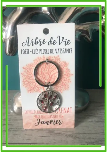 Porte clés pierre de naissance
