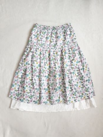 Jupe longue motif fleurs 3 Suisses 10 ans