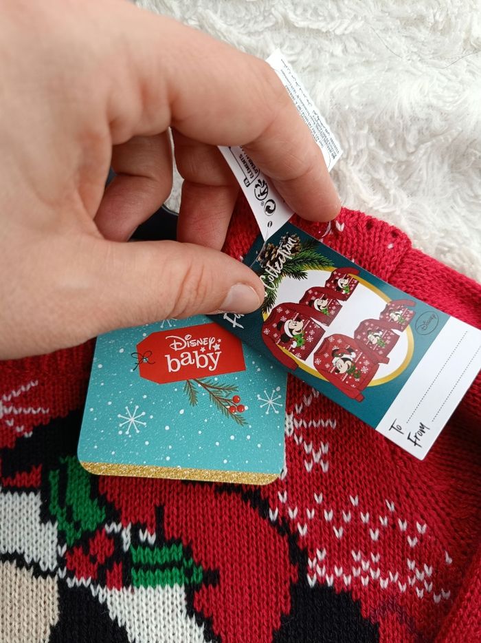Pull de Noël Minnie Mère Père Noël Fille 9 mois Disney Baby - photo numéro 8