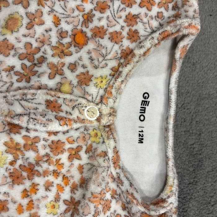 Pyjama bébé à fleurs - photo numéro 3