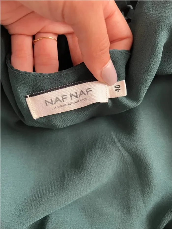 Robe longue vert foncé Nafnaf - photo numéro 12