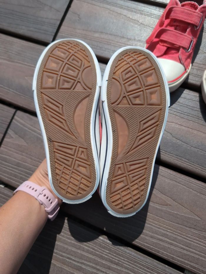 Lot de 2 paires de basket en toile roses - photo numéro 6