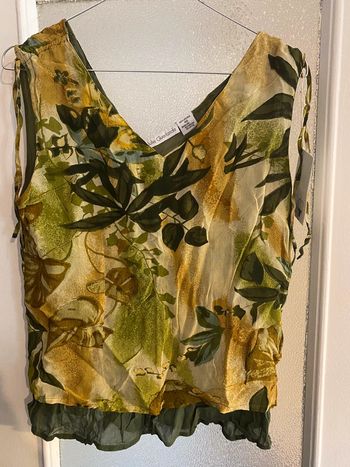 Debardeur julie guerlande 40 vert feuille