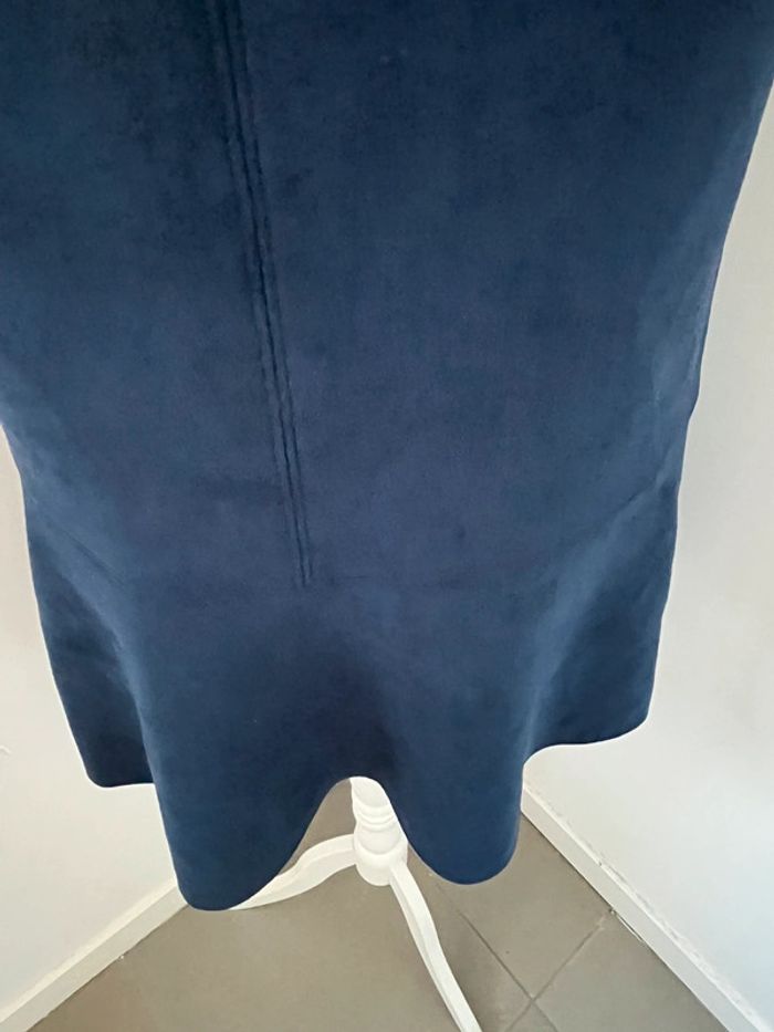 Robe bleue daim doux mango S neuve - photo numéro 2