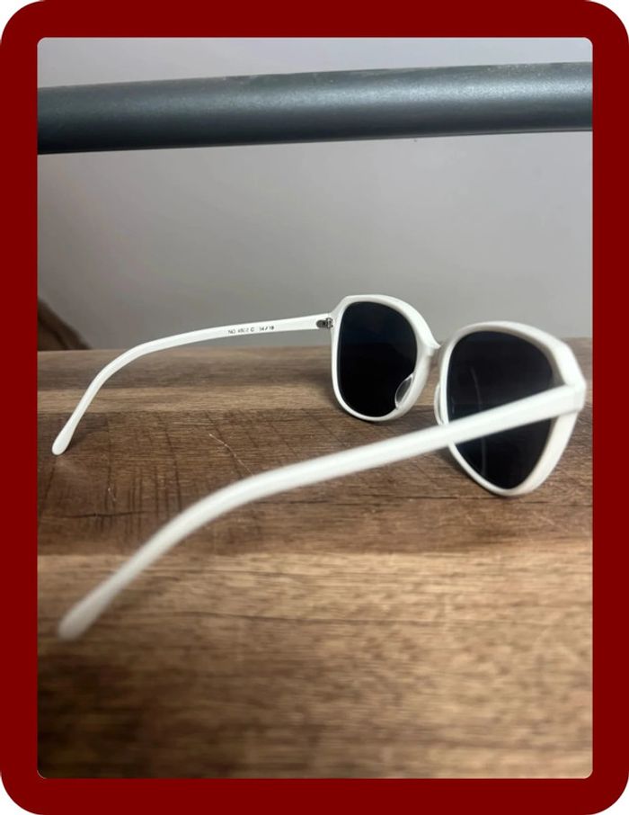 Lunette de soleil Fernand Mottier blanche taille unique - photo numéro 5