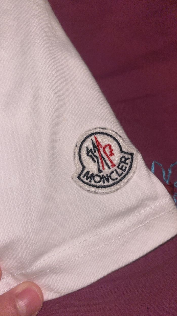 Tee shirt moncler taille L blanc - photo numéro 2
