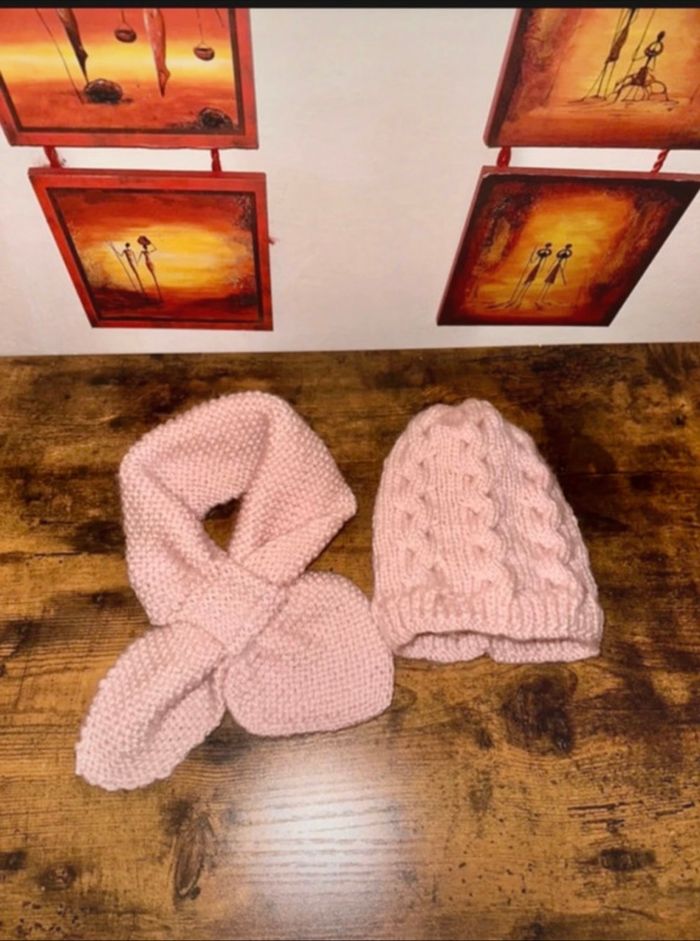 Bonnet+écharpe bébé fille 9 mois🦄 - photo numéro 2