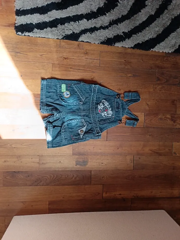 Salopette short garçon