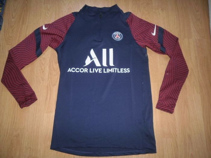 Maillot de foot d'entrainement à ML PSG Ado ou Homme - Taille S