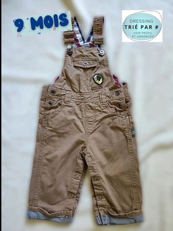 Salopette 9 mois marron