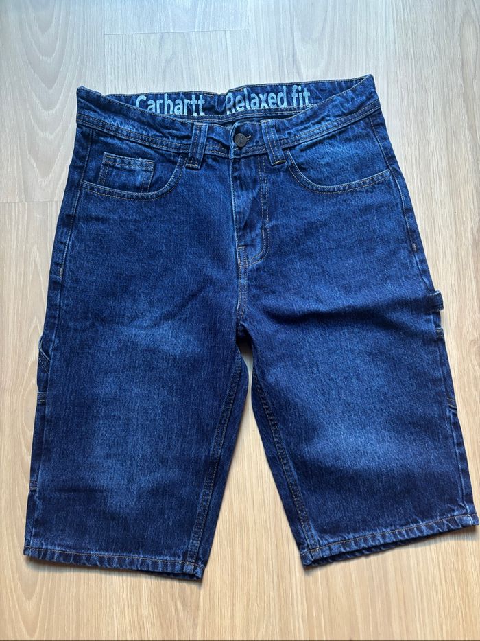 Short Carhartt Single Knee Rework Bleu Marine M / 32 - photo numéro 5