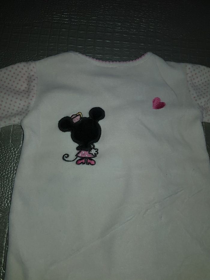 Pyjama en velours Minnie 3 mois - photo numéro 3