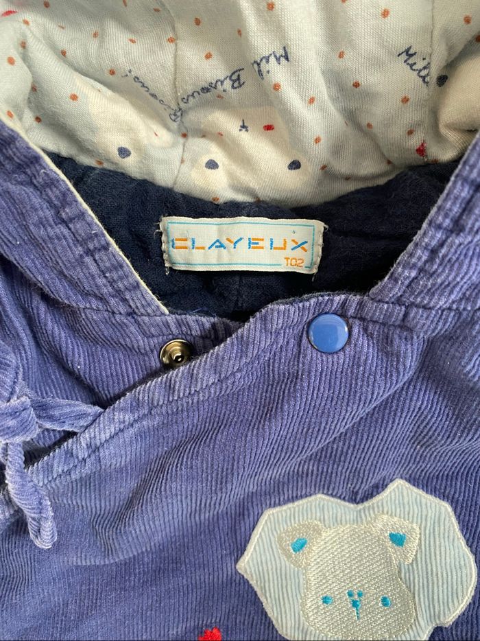 Clayeux Manteau combinaison bleu Taille 3/6 mois - photo numéro 5