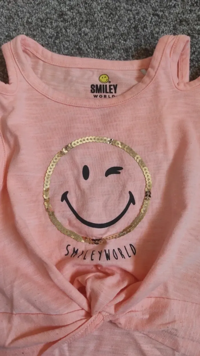 Débardeur orange 3 ans smiley - photo numéro 2