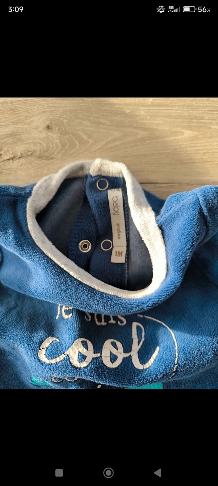 Pyjama taille 1 mois - photo numéro 4