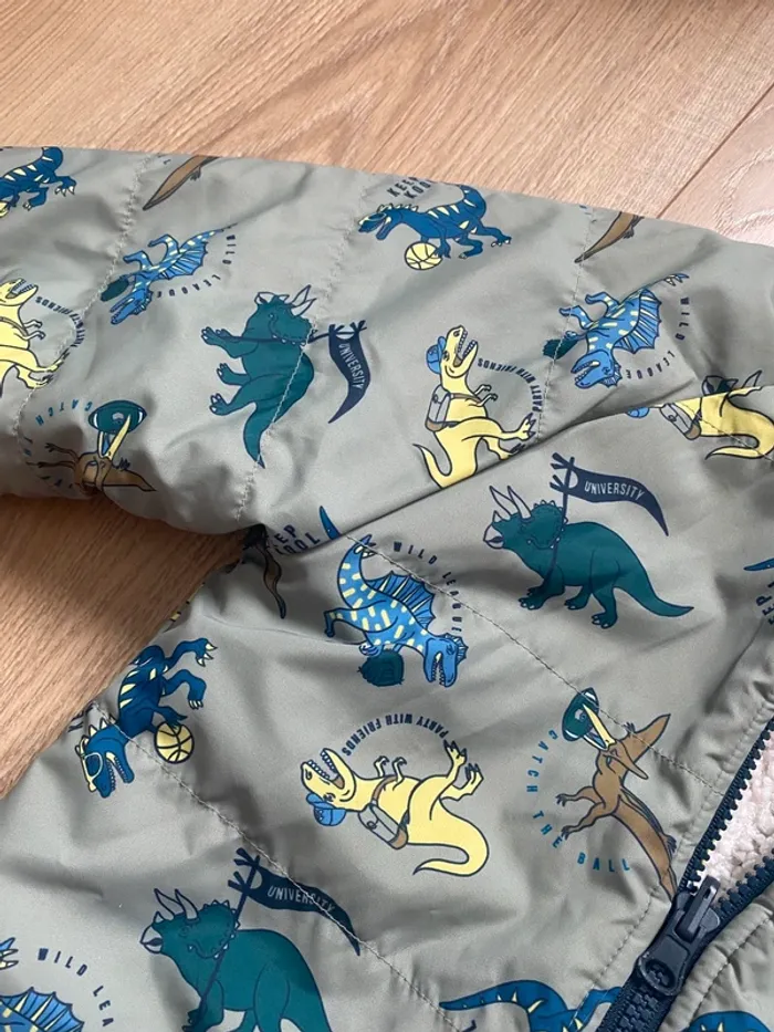 Manteau d’hiver imperméable et fourré motif dinosaure - photo numéro 4