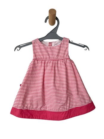 Robe d’été rayée rose et blanc - Obaïbi 1 mois (53cm)