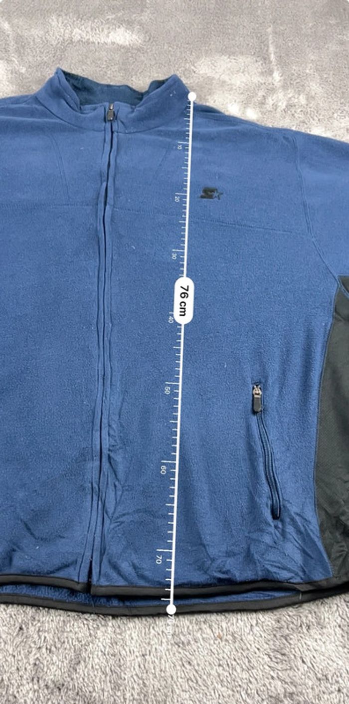 Veste Polaire Starter Violet Foncé / Noir – Taille 2XL - photo numéro 4