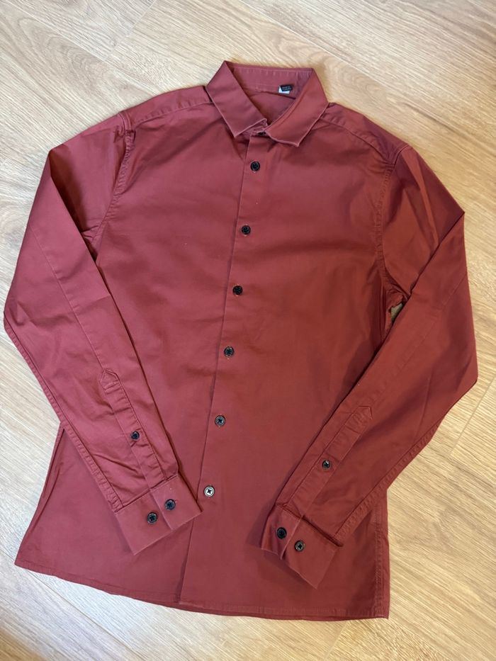 Chemise manches longues Asos rouille - photo numéro 3