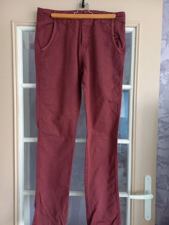 Jean Bordeaux slim homme