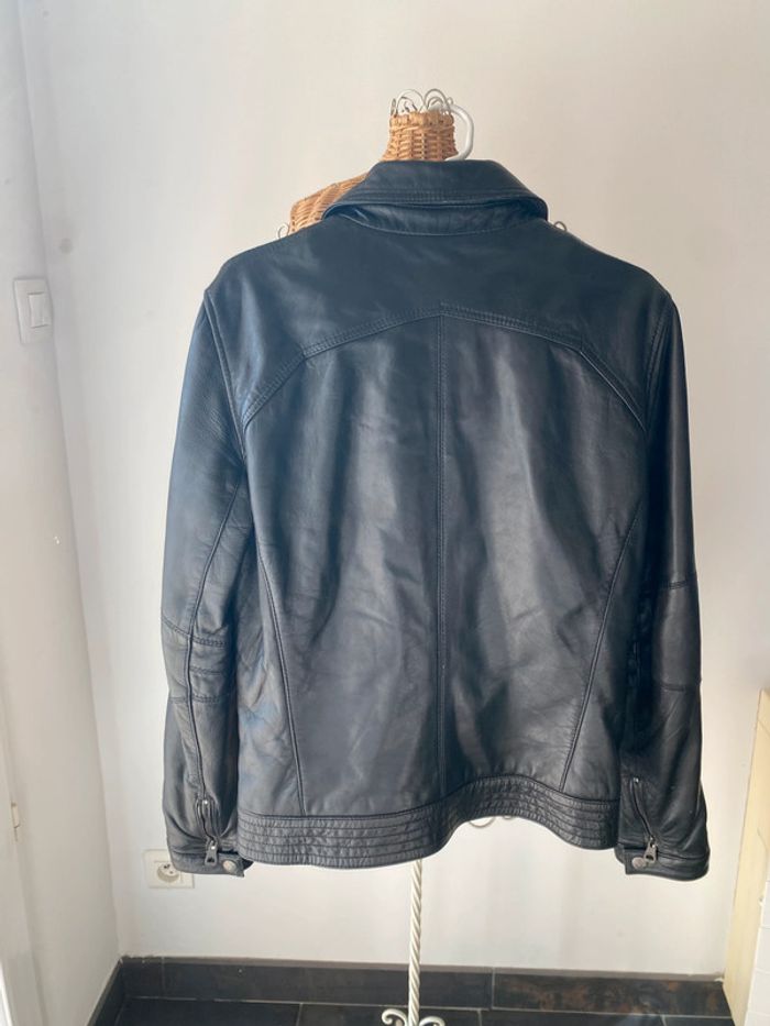 Blouson Redskins en cuir noir taille S - photo numéro 2