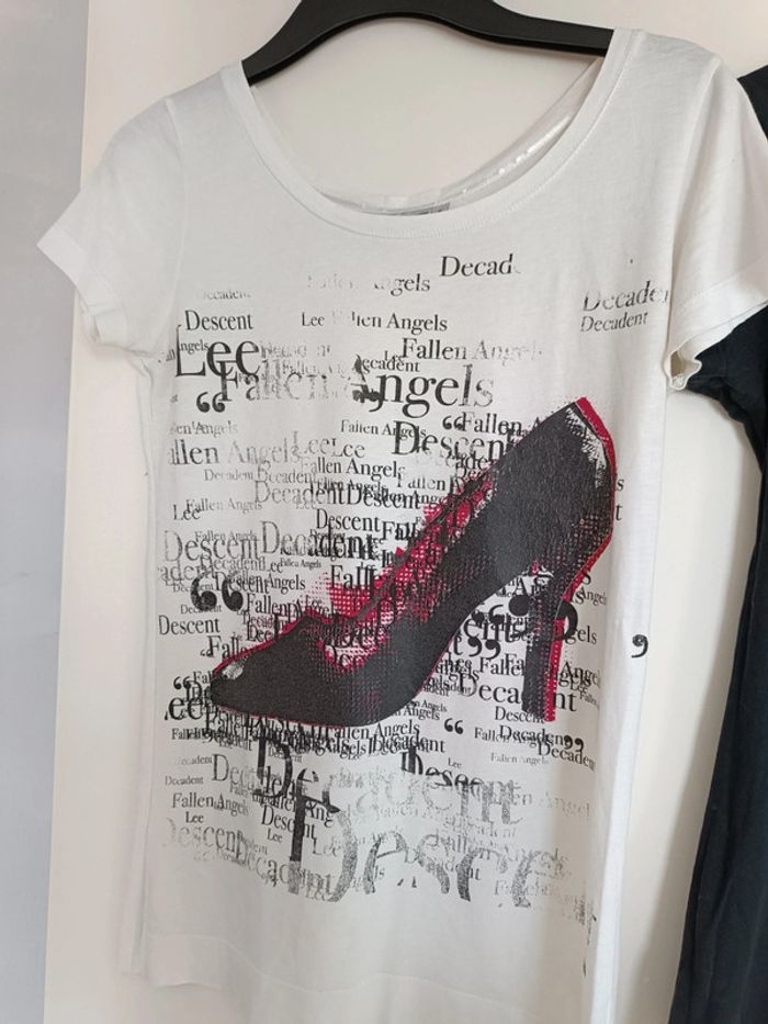 🖤 Lot de 2 t-shirt Lee Cooper 🤍 taille S - neuf sans étiquette - photo numéro 2