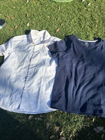 Chemise + tee shirt H&M en. 7/8 ans