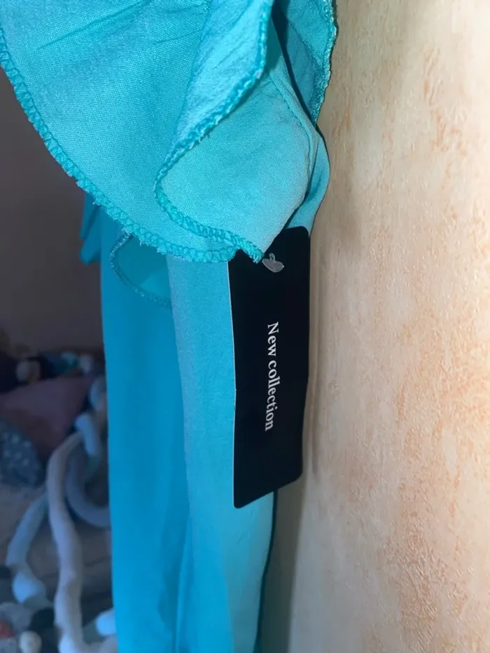 Top New collection bleu turquoise TU - photo numéro 4